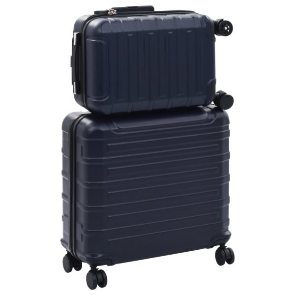 2-dijelni set čvrstih kovčega modri ABS