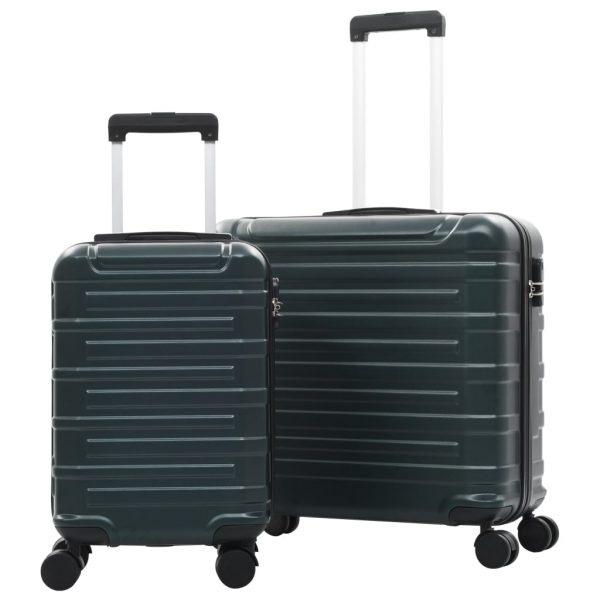 2-dijelni set čvrstih kovčega zeleni ABS