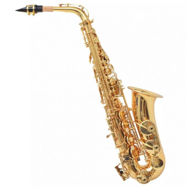 Alto Saksofon Žuti mesing s zlatnim lakom Eb