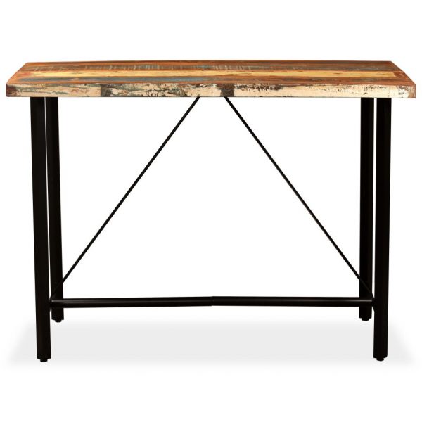 Barski stol od masivnog obnovljenog drva 150x70x107 cm