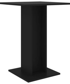 Bistro stol crni 60 x 60 x 75 cm od iverice