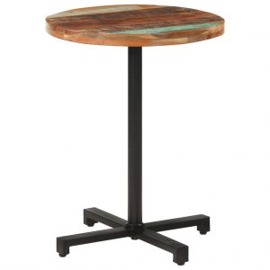 Bistro stol okrugli Ø 60 x 75 cm od masivnog obnovljenog drva