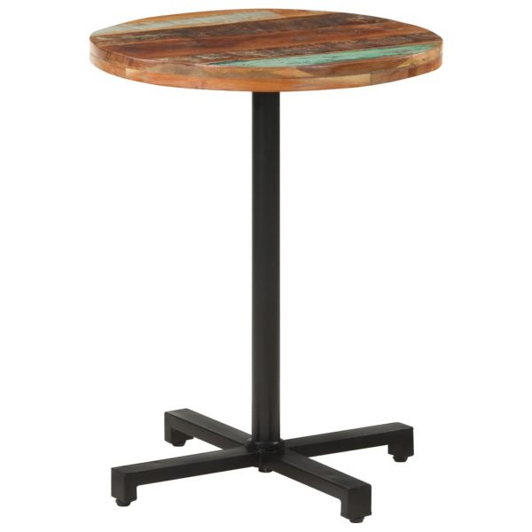 Bistro stol okrugli Ø 60 x 75 cm od masivnog obnovljenog drva