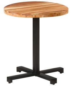 Bistro stolić okrugli Ø 70 x 75 cm od masivnog bagremovog drva