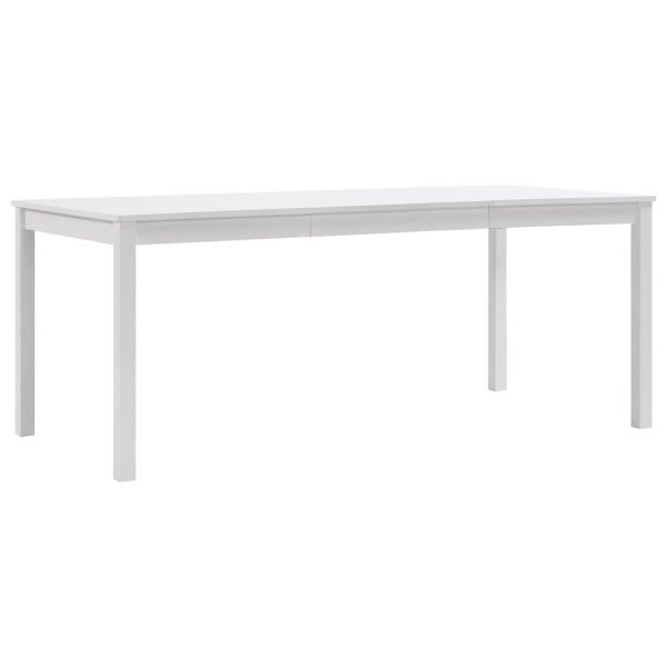 Blagavaonski stol bijeli 180 x 90 x 73 cm od borovine