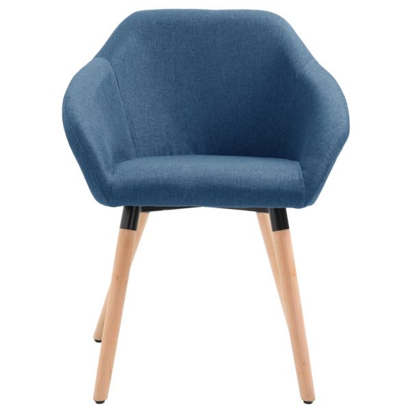 Blagovaonska stolica od tkanine plava