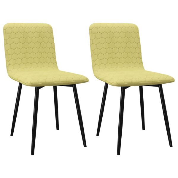 Blagovaonske stolice od tkanine 2 kom zelene