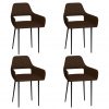 Blagovaonske stolice od umjetne kože 4 kom smeđe