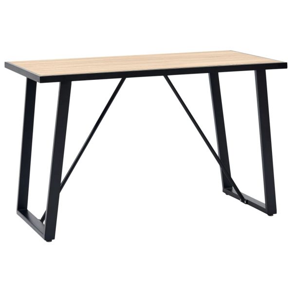 Blagovaonski stol boja hrasta 120 x 60 x 75 cm MDF