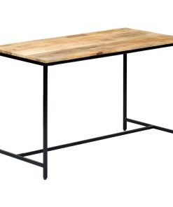 Blagovaonski stol od grubog masivnog drva manga 120x60x75 cm