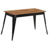 Blagovaonski stol od masivnog drva bagrema i čelika 120x60x76 cm