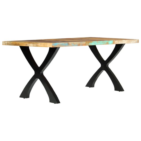 Blagovaonski stol od masivnog obnovljenog drva 180 x 90 x 76 cm