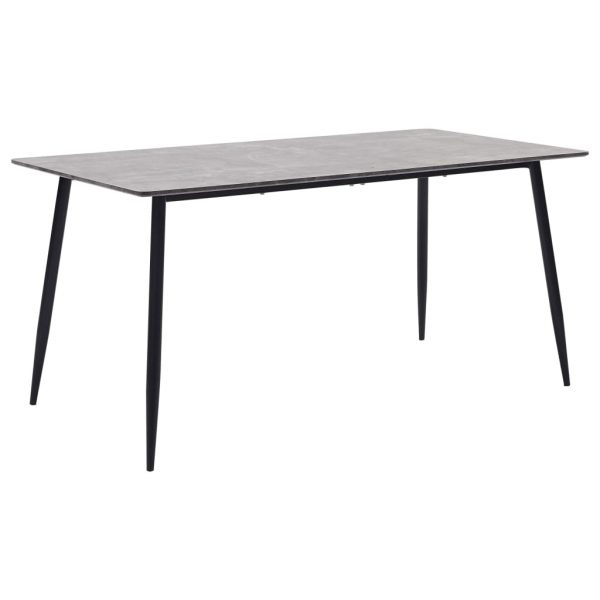 Blagovaonski stol sivi 160 x 80 x 75 cm MDF