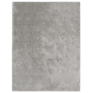 Čupavi ukrasni tepih 160 x 230 cm sivi