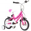 Dječji bicikl 12 inča crno-ružičasti