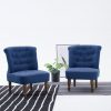 Francuska stolica od tkanine plava