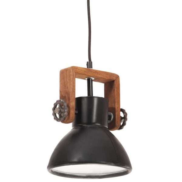 Industrijska viseća svjetiljka 25 W crna okrugla 19 cm E27