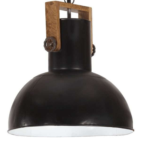 Industrijska viseća svjetiljka 25 W crna okrugla 42 cm E27