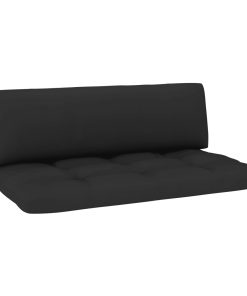 Jastuci za sofu od paleta 2 kom crni