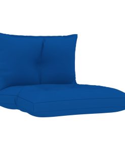 Jastuci za sofu od paleta 2 kom kraljevsko plavi od tkanine