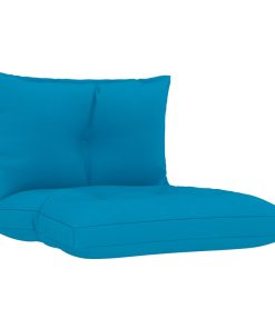 Jastuci za sofu od paleta 2 kom plavi od tkanine