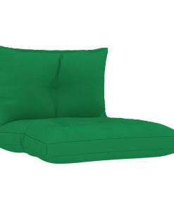 Jastuci za sofu od paleta 2 kom zeleni od tkanine