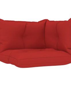 Jastuci za sofu od paleta 3 kom crveni od tkanine