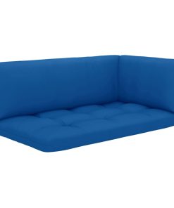 Jastuci za sofu od paleta 3 kom kraljevski plavi