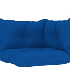 Jastuci za sofu od paleta 3 kom kraljevsko plavi od tkanine
