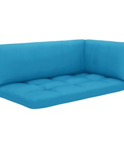 Jastuci za sofu od paleta 3 kom plavi