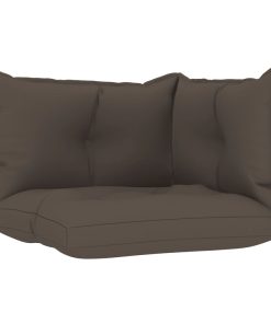 Jastuci za sofu od paleta 3 kom smeđe-sivi od tkanine