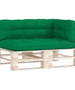 Jastuci za sofu od paleta 3 kom zeleni