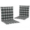 Jastuci za vrtne stolice 2 kom raznobojni 100 x 50 x 3 cm