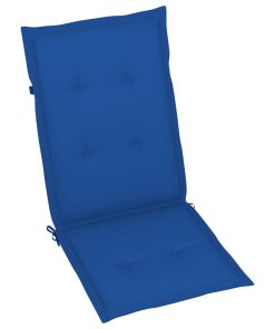 Jastuci za vrtne stolice 4 kom kraljevski plavi 120 x 50 x 4 cm