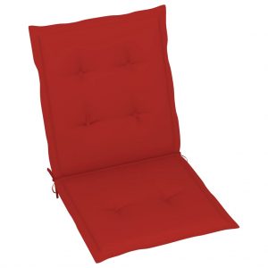 Jastuci za vrtne stolice 6 kom crveni 100 x 50 x 4 cm