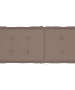 Jastuci za vrtne stolice 6 kom smeđe-sivi 120 x 50 x 4 cm