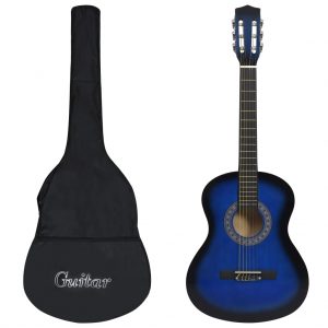 Klasična gitara za početnike s torbom plava 3/4 36 "