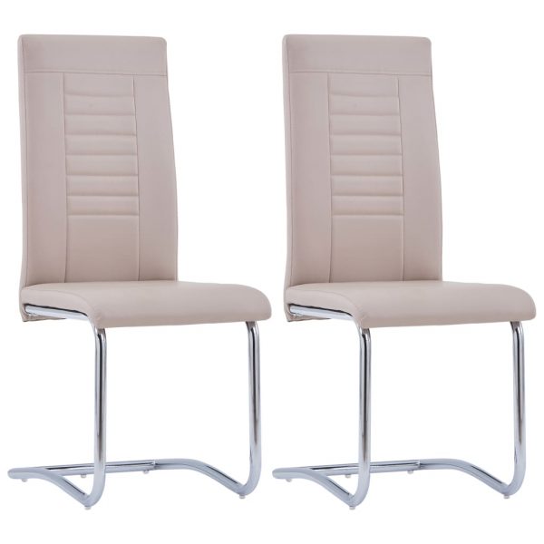Konzolne blagovaonske stolice od umjetne kože 2 kom cappuccino