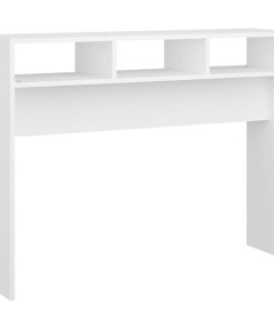 Konzolni stol bijeli 105 x 30 x 80 cm od iverice