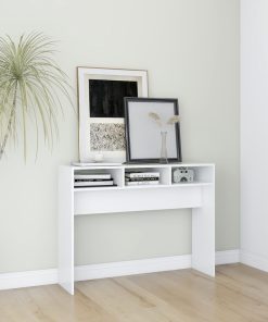Konzolni stol bijeli 105 x 30 x 80 cm od iverice