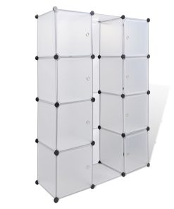 Modularni Kabinet s 9 Odjeljaka 37 x 115 x 150 cm Bijeli