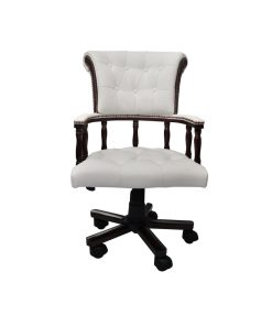 Okretna uredska stolica bijela