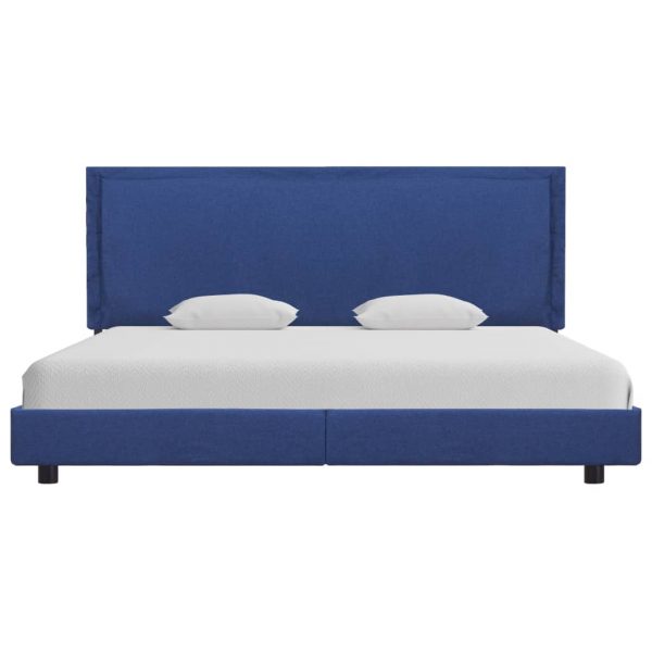 Okvir za krevet od tkanine plavi 180 x 200 cm
