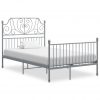 Okvir za krevet sivi od metala i šperploče 120 x 200 cm