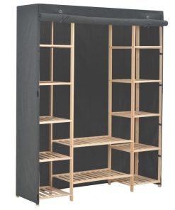 Ormar od tkanine sivi 135 x 40 x 170 cm
