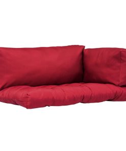 Paletni jastuci 3 kom crveni poliesterski