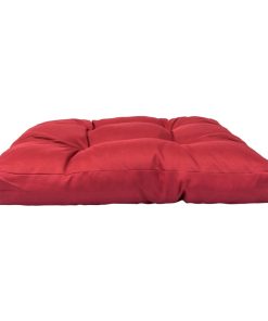 Paletni jastuk crveni 58 x 58 x 10 cm poliesterski