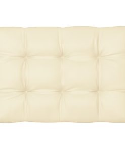 Paletni jastuk krem 120 x 80 x 12 cm od tkanine