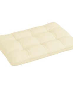Paletni jastuk krem 120 x 80 x 12 cm od tkanine