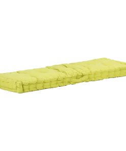 Paletni podni jastuk pamučni 120 x 40 x 7 cm zeleni